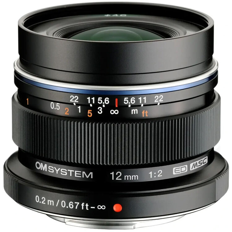 M.Zuiko Digital ED 12mm f/2.0 Black Lens (Micro Four Thirds)